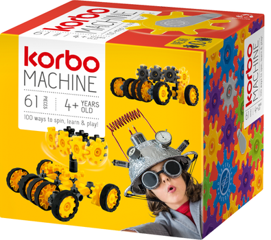 Kreatywne klocki konstrukcyjne Korbo Machine 61 części (R1403)