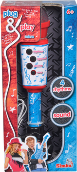 Музичний інструмент Simba Toys Мікрофон 28 см з роз'ємом для МР3-плеєра й ефектами (6834433)