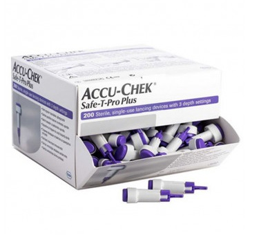 Система проколювання Accu-Chek Safe-T-Pro Plus Акку-Чек® Сейф-Т-Про Плюс 200 шт