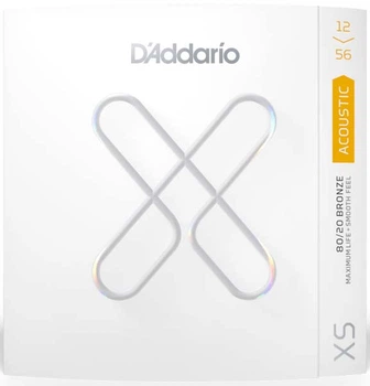 Струни із покриттям для акустичної гітари D'Addario XSABR1256 XS 80/20 BRONZE LIGHT TOP / MEDIUM BOTTOM (12-56)