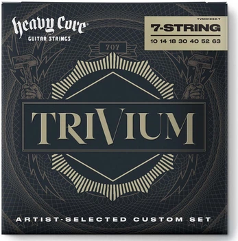 Струны для 7-струнной электрогитары DUNLOP TVMN10637 TRIVIUM STRING LAB SERIES GUITAR STRINGS 10-63 | 7-STRING