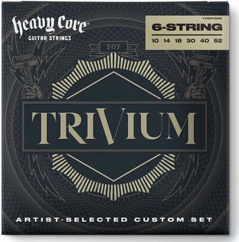 Струны для электрогитары DUNLOP TVMN1052 TRIVIUM STRING LAB SERIES GUITAR STRINGS 10-52