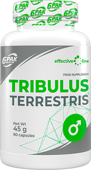 Suplement diety 6PAK Nutrition Tribulus Terrestris Booster Testosteronu 90 k (5902114044695)