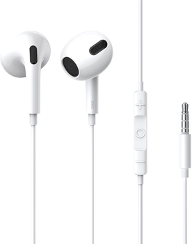 Навушники Baseus Encok 3.5mm lateral in-ear Wired Earphone H17 White (NGCR020002)