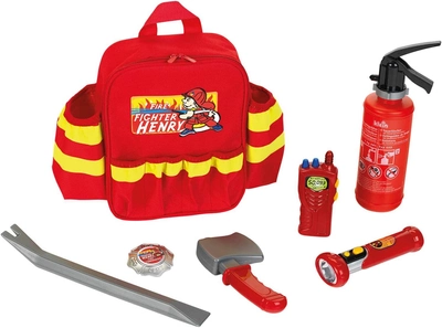 Zestaw zabawkowy Klein plecaczek strażaka Henry'ego 8900 (4009847089007)