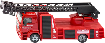 Wóz strażacki Siku z dźwigiem Czerwony (2114) (4006874021147)