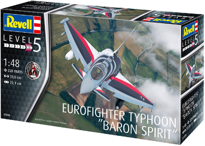 Złożony model Revell Wielozadaniowy myśliwiec Typhoon Baron Spirit. Skala 1:48 (03848)