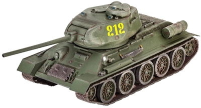 Zmontowany model czołgu Revell T-34/85. Skala 1:72 (MR-3302)