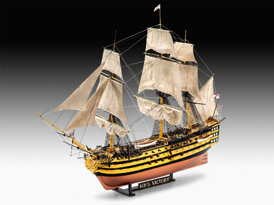 Zmontowany model statku Revell Victory Battle of Trafalgar. Skala 1:225 (MR-5767)