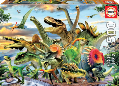 Puzzle Educa Dinozaury 500 elementów (17961)