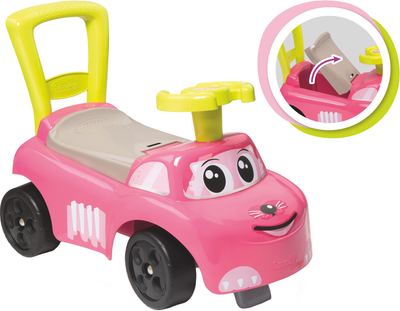 Машина для катання дитяча Smoby Toys 54 x 27 x 40 см Рожевий котик (720524) (3032167205247)