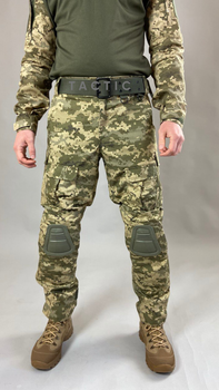 Військові штани Tactic CORD Ріп-стоп, (тактичні штани з наколінниками) піксель 50