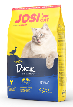 Сухой корм Josera JosiCat Crispy Duck для взрослых кошек утка и рыба 650 г