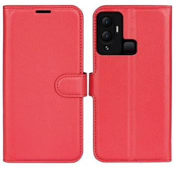 Класичний чохол-книжка Deexe Book Type для Infinix Hot 12 Play - Red