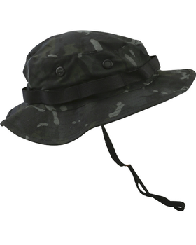 Панама тактична KOMBAT UK Boonie Hat US Style Jungle Hat XL мультікам чорний (kb-bhussjh-btpbl)