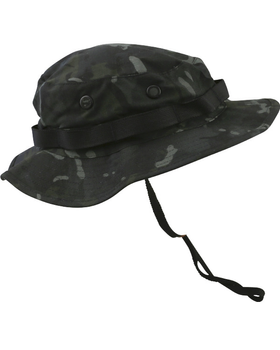 Панама тактична KOMBAT UK Boonie Hat US Style Jungle Hat S мультікам чорний (kb-bhussjh-btpbl)