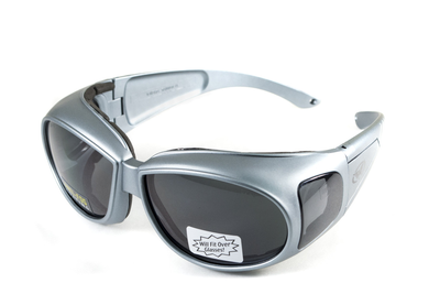 Окуляри захисні з ущільнювачем Global Vision Outfitter Metallic (gray) Anti-Fog, сірі