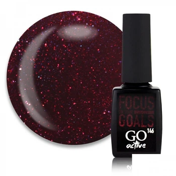 Гель-лак GO Active 146 Focus On Your Goals марсала с шиммерами 10 мл (2907928997390)