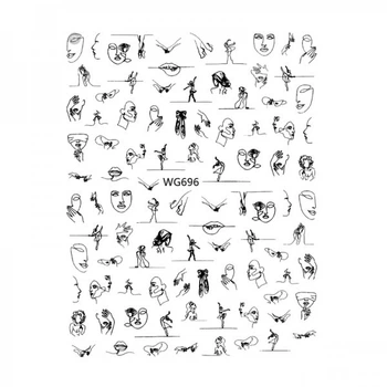 Наклейка для ногтей mART Nail Sticker WG696 Баллет (2100994275069)