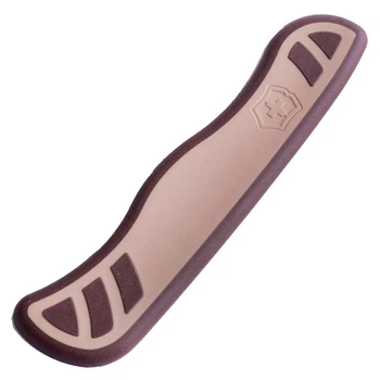 Накладка на ручку ножа Victorinox V + (111мм), передня, бежева-коричнева C8394.C7