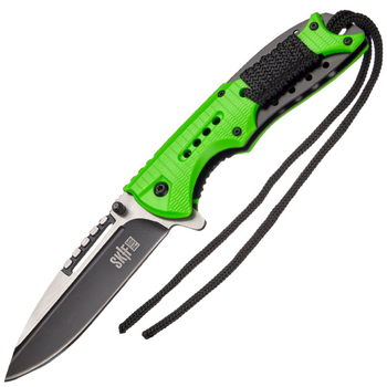 Нож складной Skif Plus Roper (длина: 217мм, лезвие: 97мм, черное), зеленый
