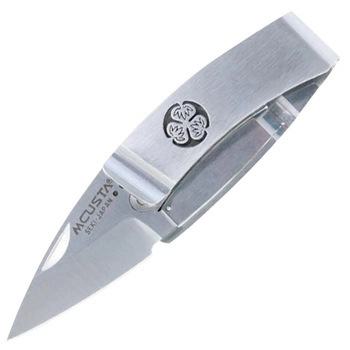 Нож складной Mcusta Kamon Aoi Money Clip (длина: 120мм, лезвие: 50мм), стальной
