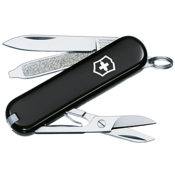 Нож складной, мультитул Victorinox Classic SD (58мм, 7 функций), черный 06223.3G