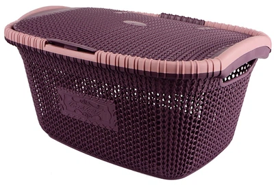 Кошик для білизни VIOLET HOUSE 1002 Віолетта PRUNE 28 л