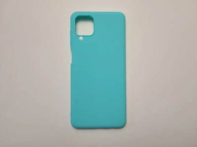 Чехол TPU Matte для Samsung Galaxy A12 бампер бирюзовый