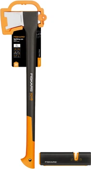Набор Топор-колун Fiskars Х21 L + точилка для топоров и ножей Fiskars Xsharp (10156421000601)