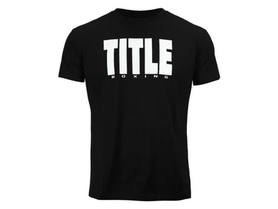 Футболка TITLE Boxing Iconic Block Tee L чорний/білий (5458)