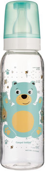 Пляшечка "Веселі звірятка" BPA Free 250 мл 11/841tur ,Canpol babies,бірюзова