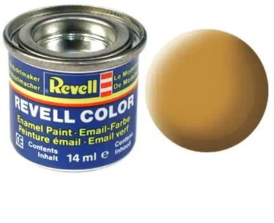 Фарба кольору вохри матова ochre brown mat 14ml Revell (32188)