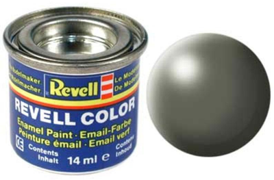 Фарба очеретяного кольору шовковисто-матова greyish green silk 14ml Revell (32362)