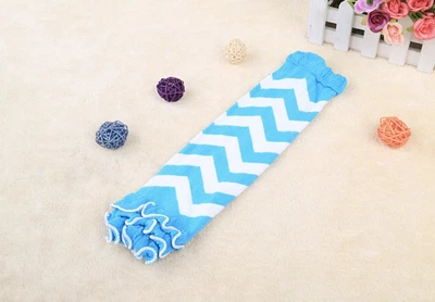 Гетри Home Socks 0-9 років 62-134 см Зігзаг Бакитно-білі