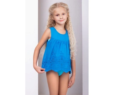 96426 turquoise Сукня-туніка для дівчинки 36