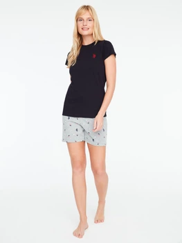 Пижама (футболка + шорты) женская U.S. Polo Assn 16889 L Navy (8680557398533)