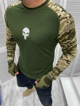 Армійська футболка Punisher Оліва Піксель S