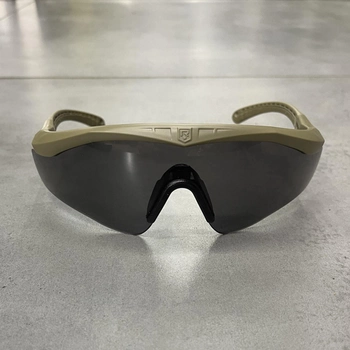 Очки защитные баллистические Revision Sawfly Max Tan 499, очки тактические сертифицированные