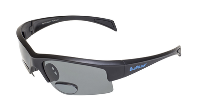 Окуляри біфокальні поляризаційні BluWater Bifocal-2 (+1.5) Polarized (gray) (чорна біфокальна лінза з діоптріями)