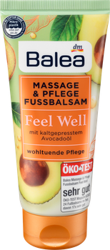 Крем-бальзам для ніг з авокадо Balea Feel Well Massage & Foot Care Balm 100 мл