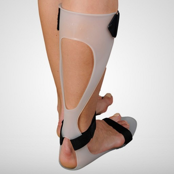 Ортез на гомілковостоп при падаючій стопі жорсткий підтримує на ПРАВУ ногу Orthopoint SL-903 Розмір S