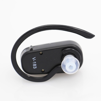Слуховий апарат Axon V-183 Завушний Чорний Підсилювач слуху (7015)