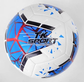 Мяч футбольный TK Sport №5 420 грамм Blue/White (C44442/2)