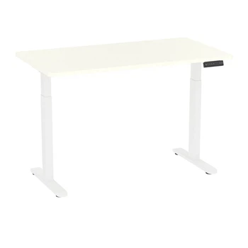 Офісний стіл з регулюванням по висоті Ergolife 2 White Platinum 1380*800*18 мм прямокутний
