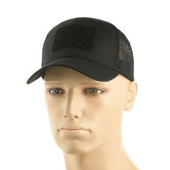 Бейсболка з липучкою і сіткою Flex Rip-Stop Army Black L/XL