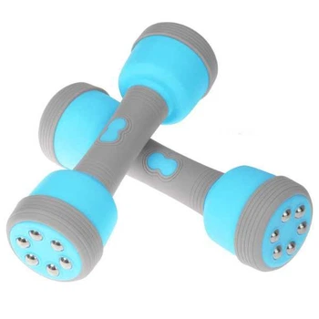 Багатофункціональні масажні гантелі Multifuntional massage dumbbells Блакитні