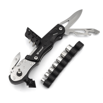 Швейцарский Многофункциональный Нож Traveler Ms005 Чёрный