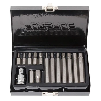 Набор бит Forsage HEX 1/2" 15 шт + битодержатель (F-4155C)