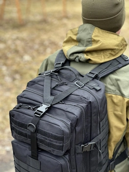 Тактический рюкзак Tactic военный рюкзак с системой molle на 40 литров Black (ta40-black)